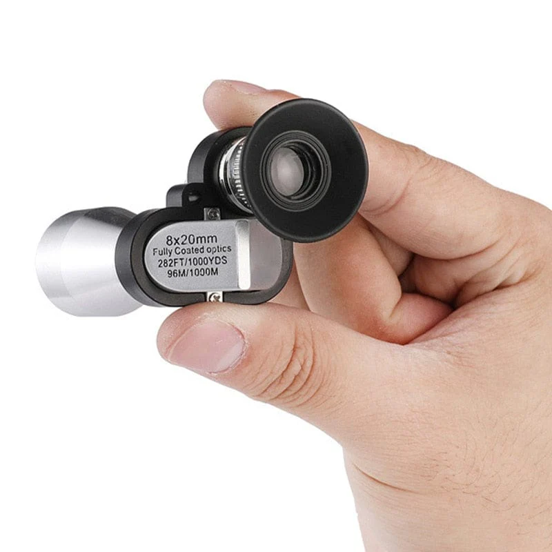 8x20 HD Night Vision Mini Pocket Zoom Monocular Outdoor Portable Telescope - Image 8
