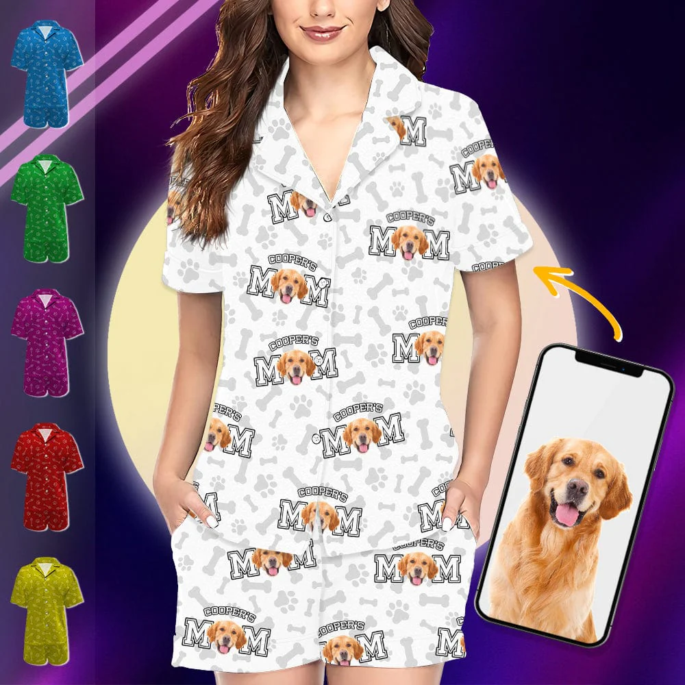 Custom Photo Dog Dad Dog Mom Short Pajamas TA29 889031 - Image 2