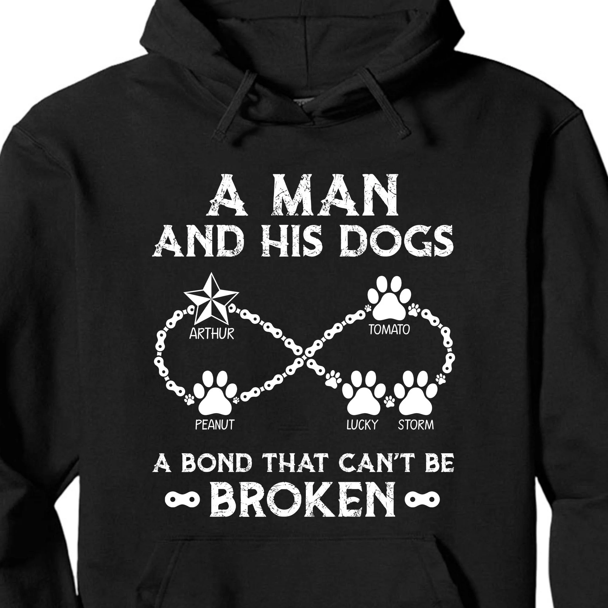A Man And His Dog A Bond That Can't Be Broken Personalized Custom Dog Frontside Shirt C455 - Image 3