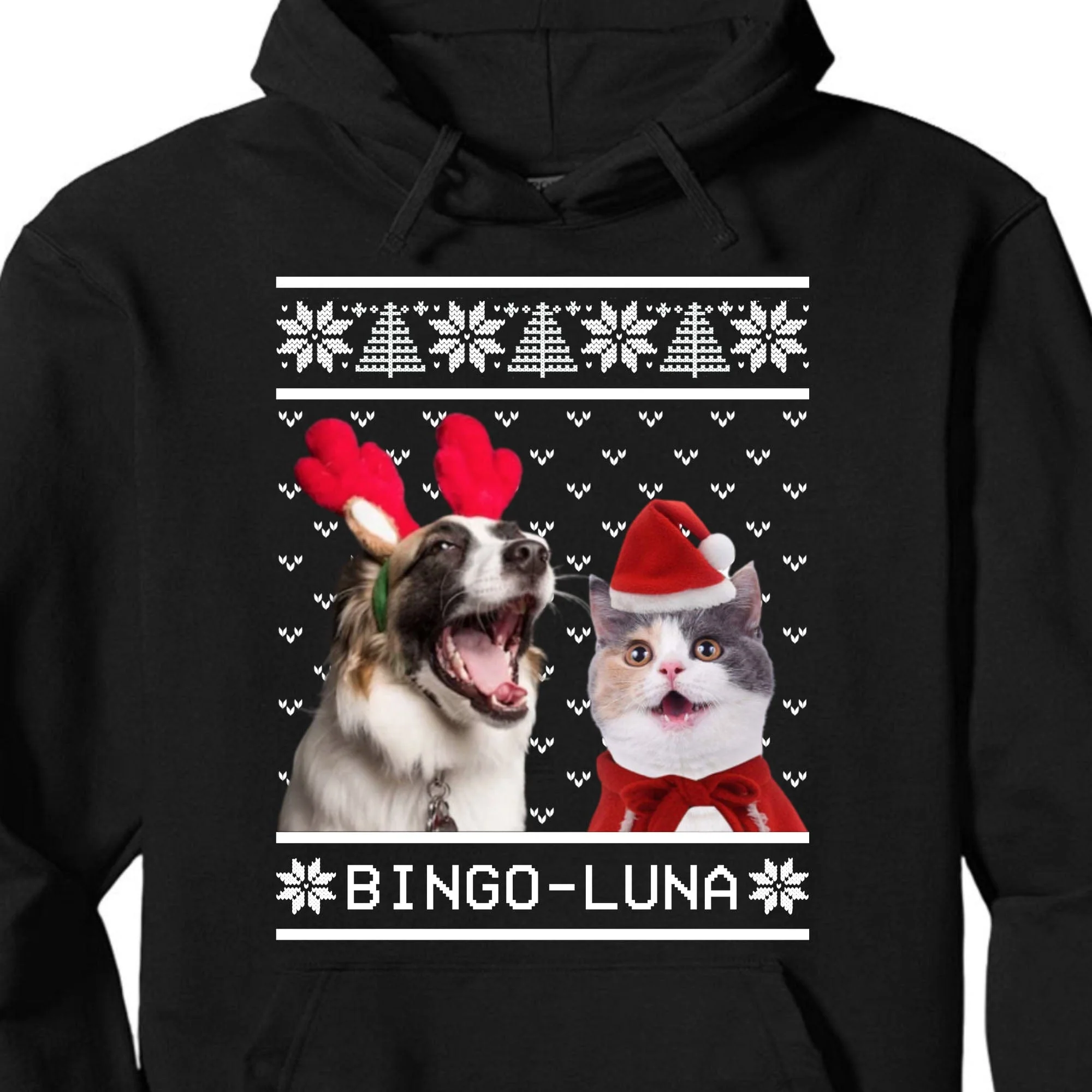 Add your Cat Dog Photo On Sweatshirt, Dog Lover Sweater Christmas DA199 891565 - Image 4