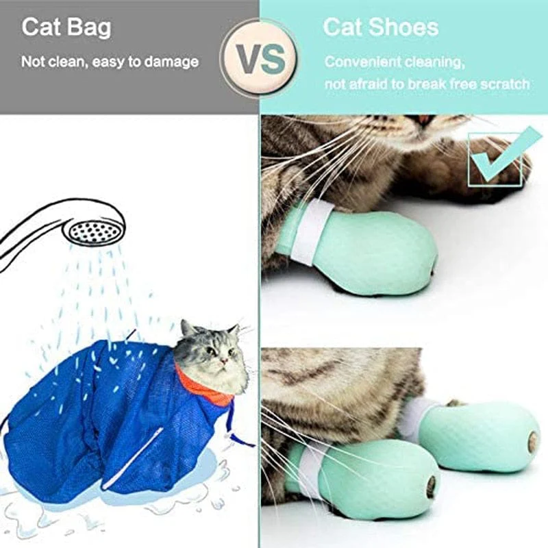 Adjustable Silicone Anti-scratch Cat Foot Shoes - Image 5