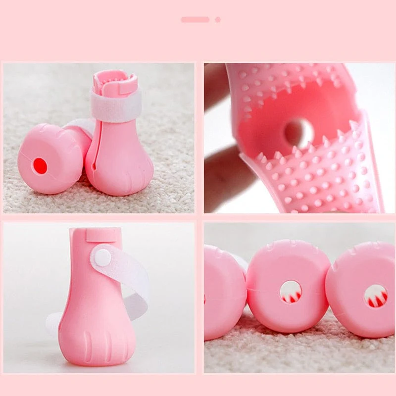 Adjustable Silicone Anti-scratch Cat Foot Shoes - Image 7