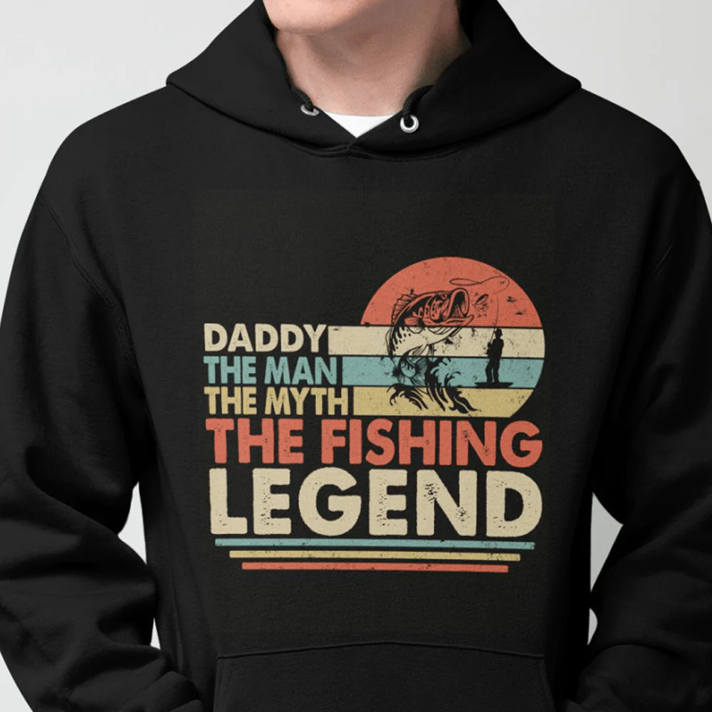Dad The Man The Myth The Fishing Legend Dog Shirt - Image 4
