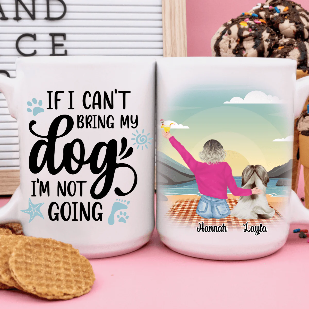 If I Can't Bring My Dog I'm Not Going Dog Coffee Mug - Image 2