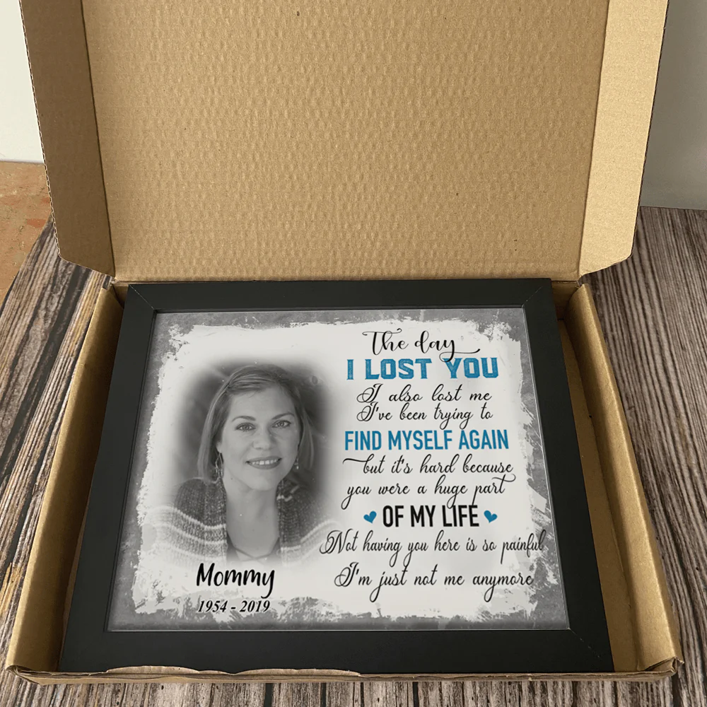 The Day I Lost You I Also Lost Me Family Picture Frame - Image 3
