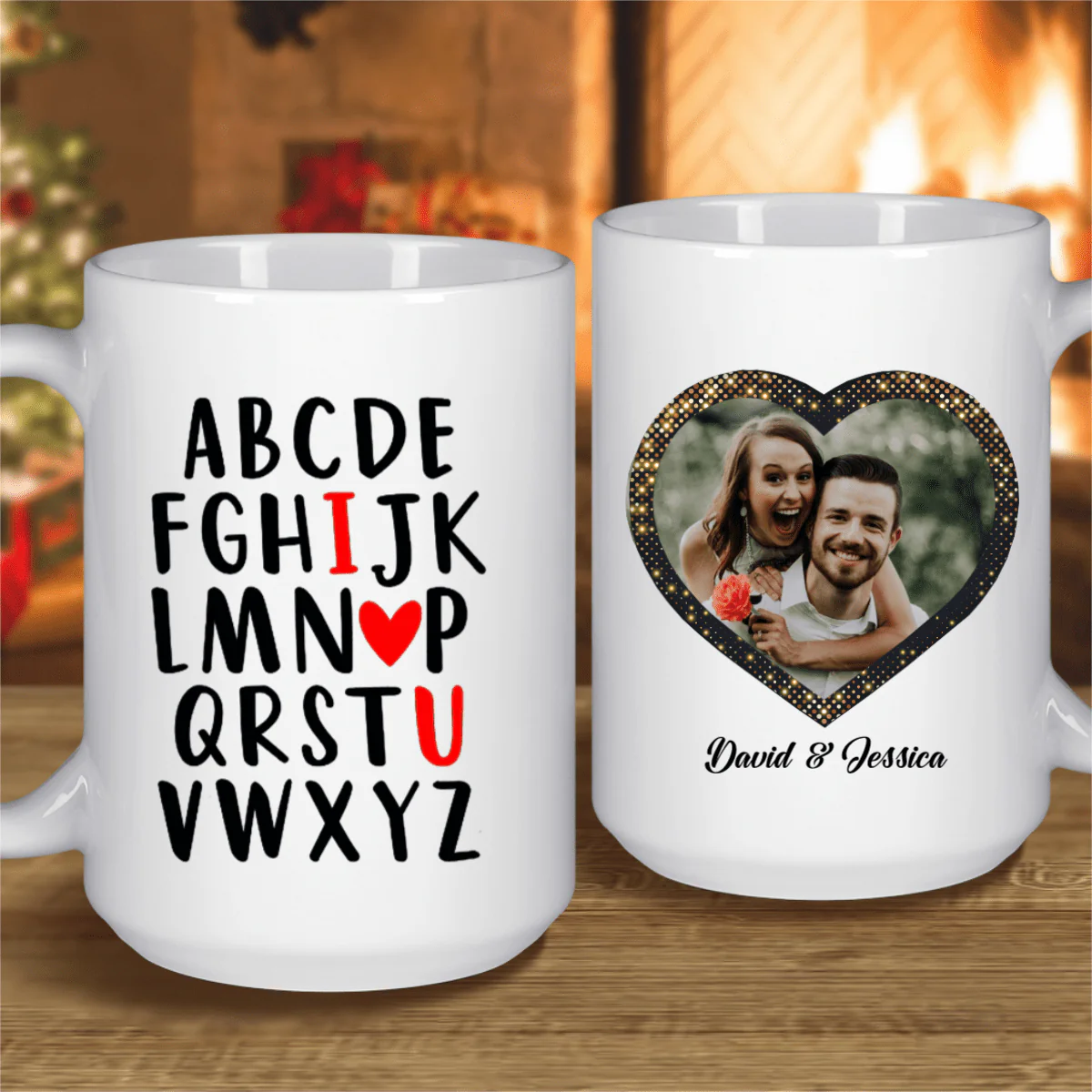 Alphabet I Love You Custom Mug - Image 2