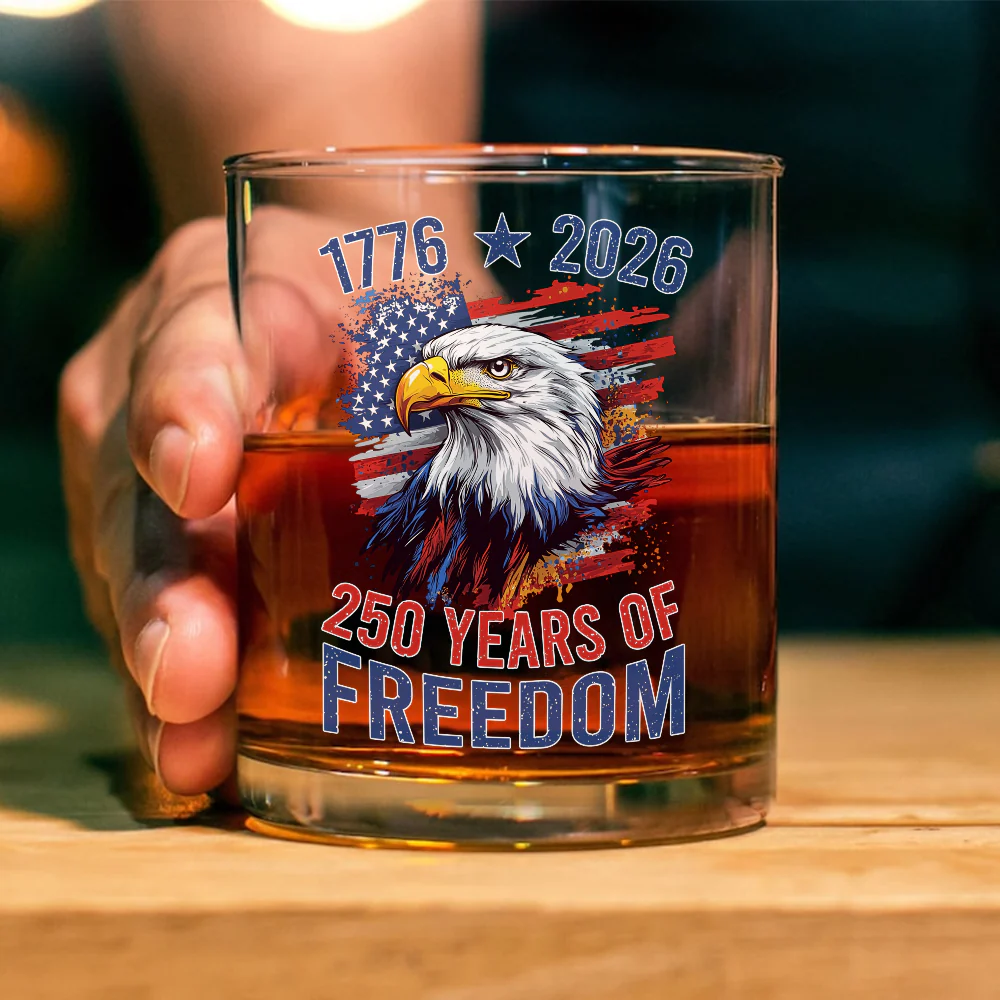 America Semiquincentennial 250 Years Of Freedom Whiskey Glass CH07 896706 - Image 3