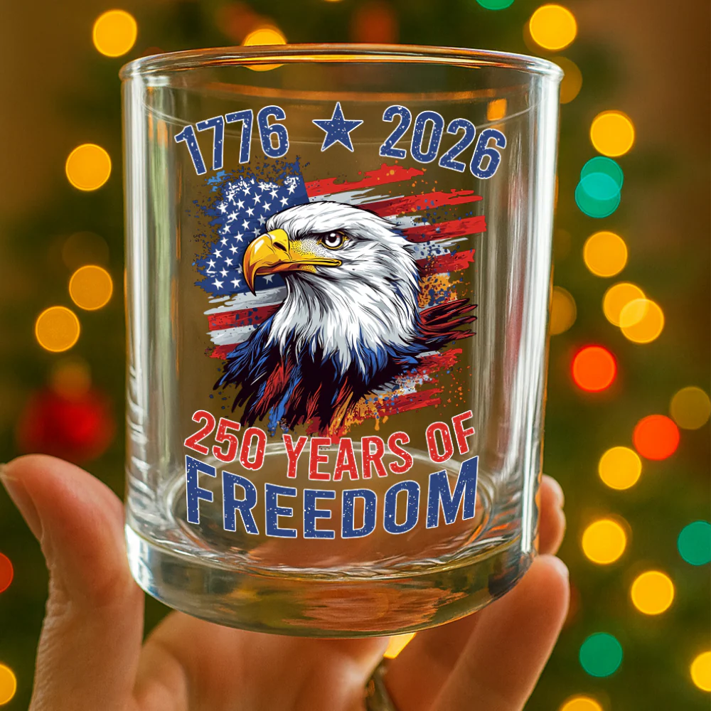 America Semiquincentennial 250 Years Of Freedom Whiskey Glass CH07 896706 - Image 4