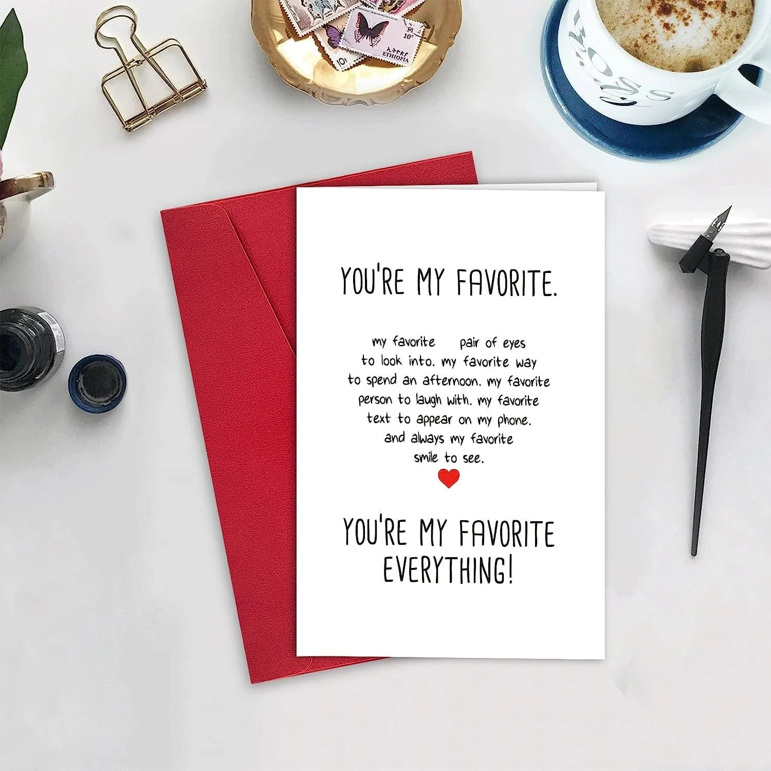 Anniversary Card for Husband, Birthday Boyfriend, Love Card, Boyfriend Valentines Day You Are My Favorite Everything - Image 4