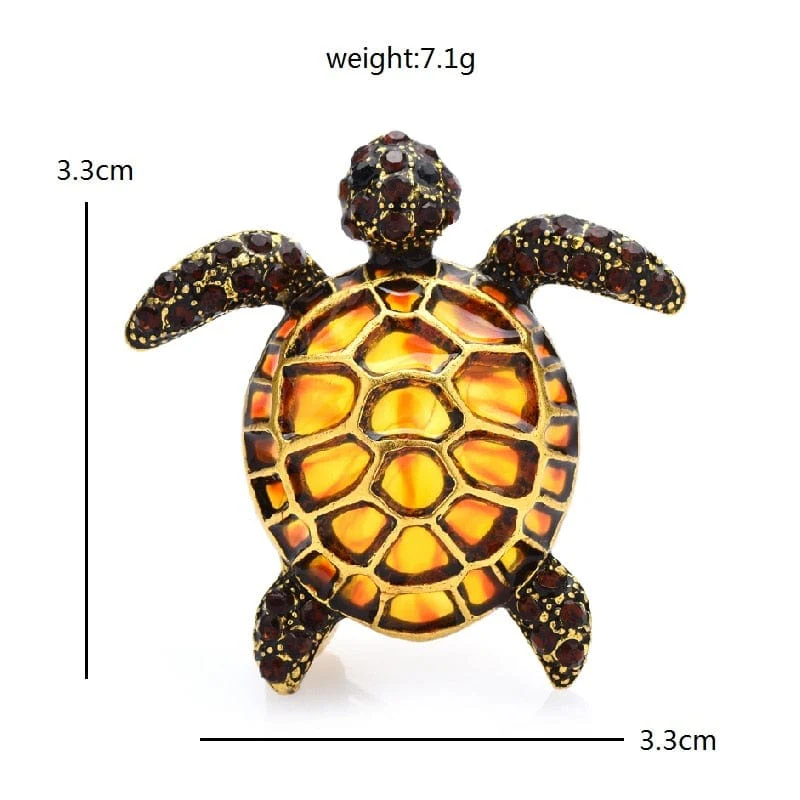 Enamel Turtle Brooches Pin Gifts - Image 4