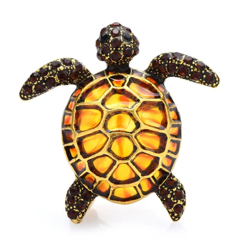 Enamel Turtle Brooches Pin Gifts - Image 5