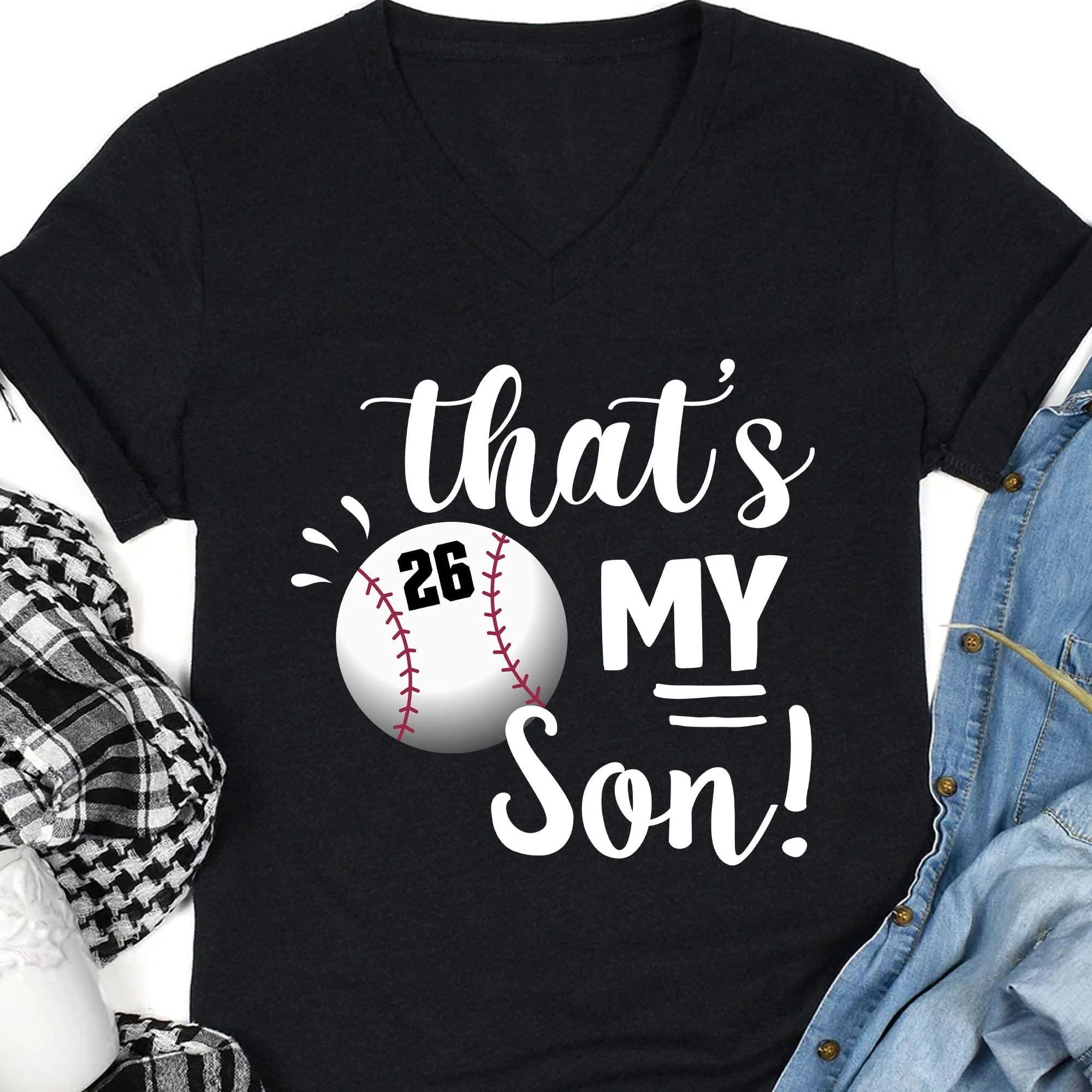 Baseball Family That's My Baseball Player Personalized Custom Baseball Shirts C480 - Image 4