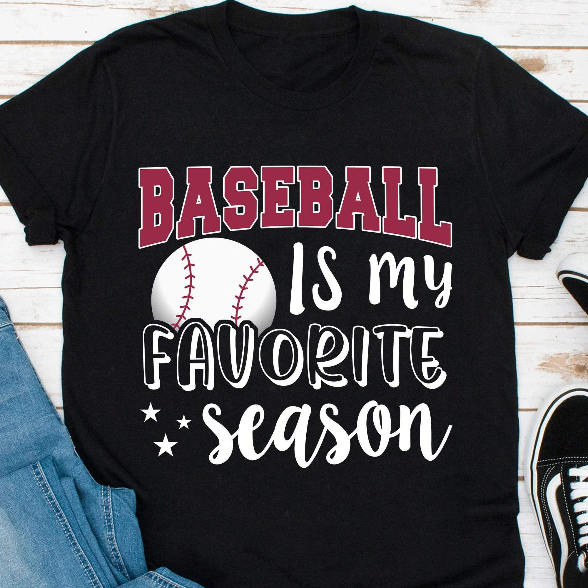 Baseball Is My Favorite Season Personalized Custom Baseball Shirts C499 - Image 5