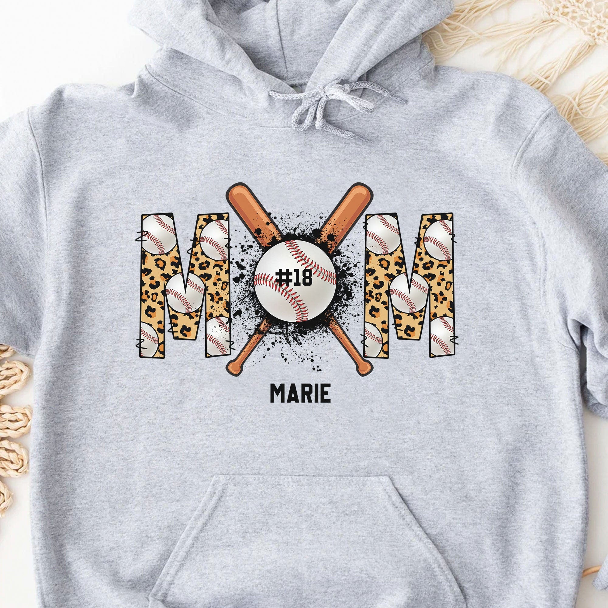 Baseball Mom Shirt Personalized Custom Baseball Shirt H488 - Image 2