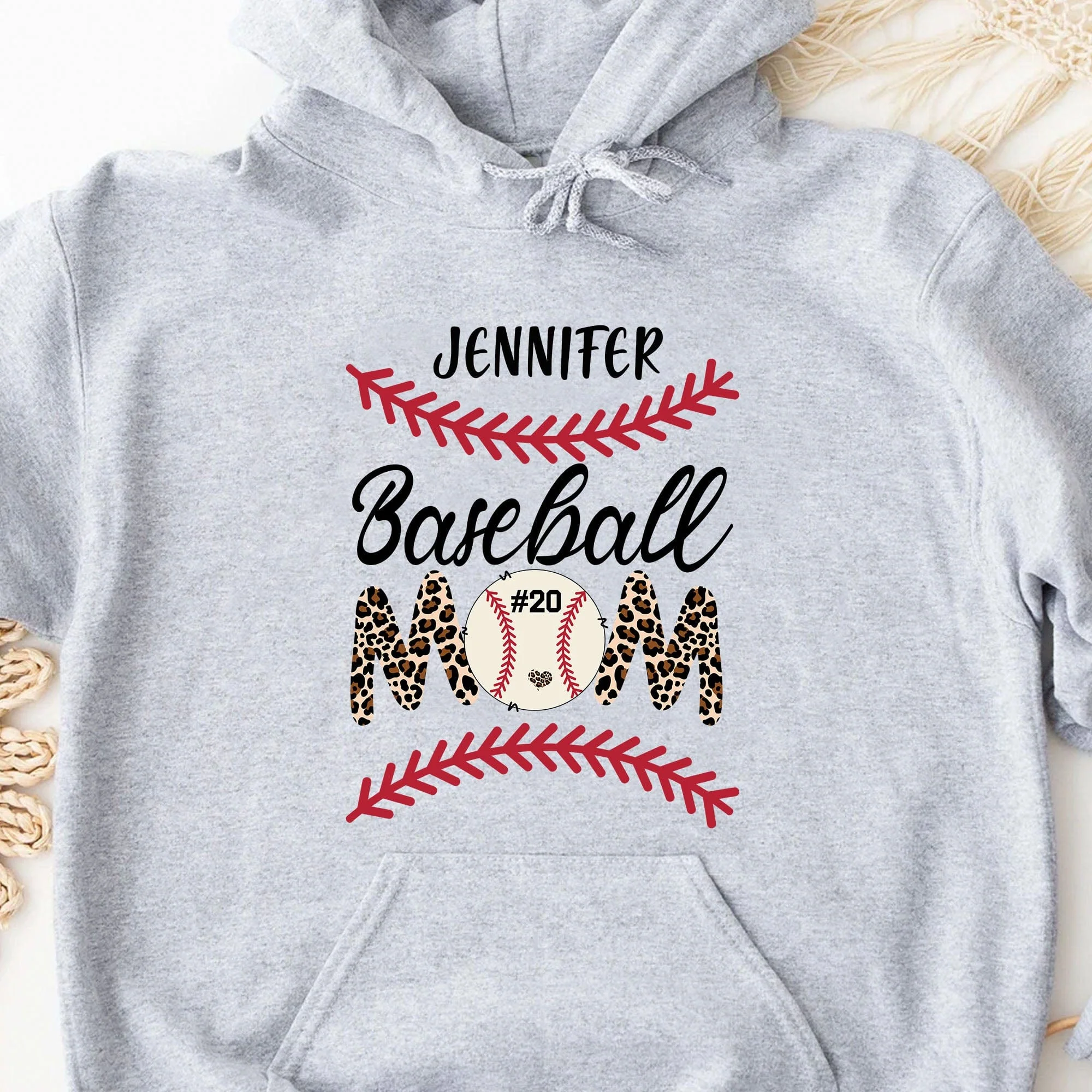 Baseball Mom Shirt Personalized Custom Baseball Shirt H496 - Image 3