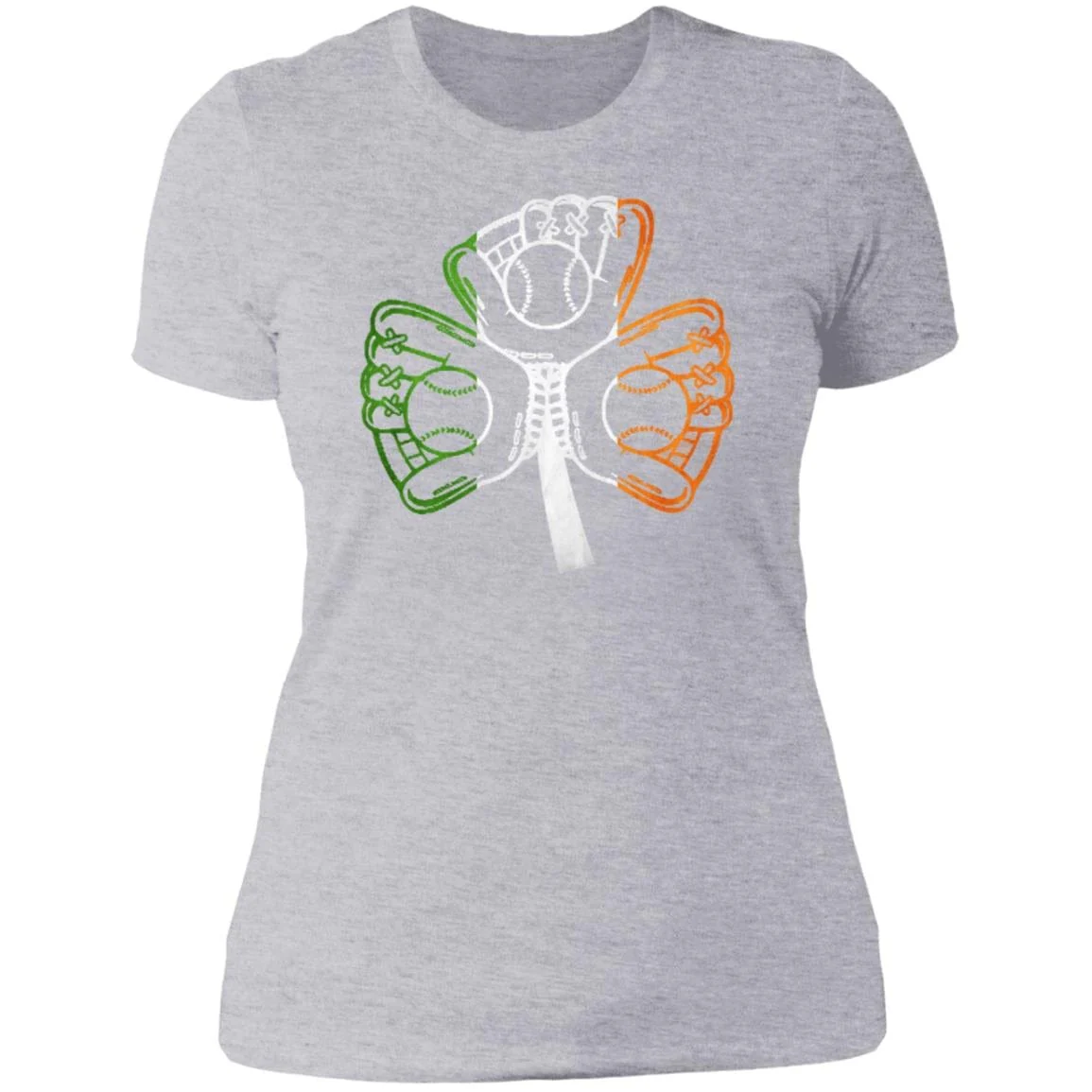 Baseball Softball Shamrock St Patrick Shirt - Image 8