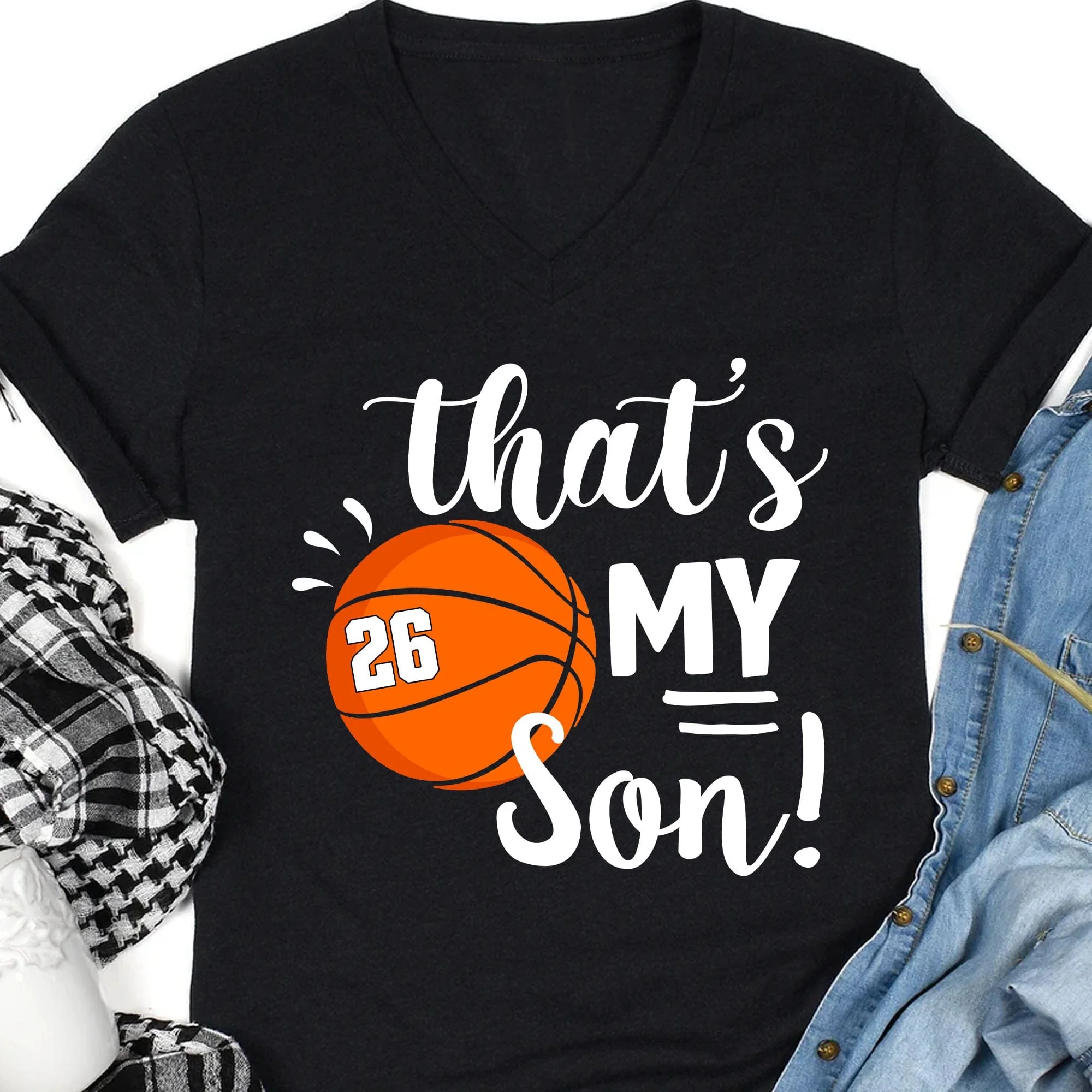 Basketball Family That's My Basketball Player Personalized Custom Basketball Shirts C480 - Image 4