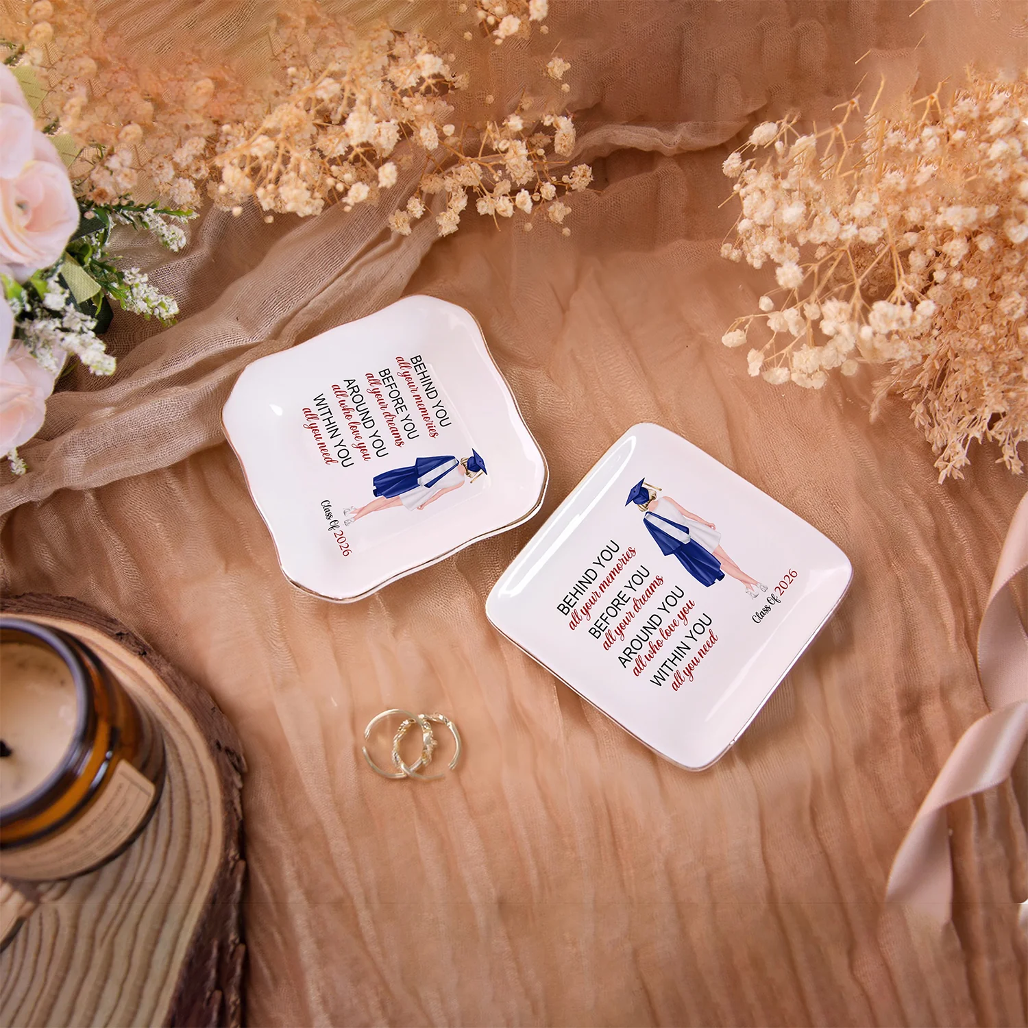 Before You All Your Dreams - Family Personalized Custom Jewelry Dish - Graduation Gift For Family Members, Siblings, Brothers, Sisters 736033 - Image 6