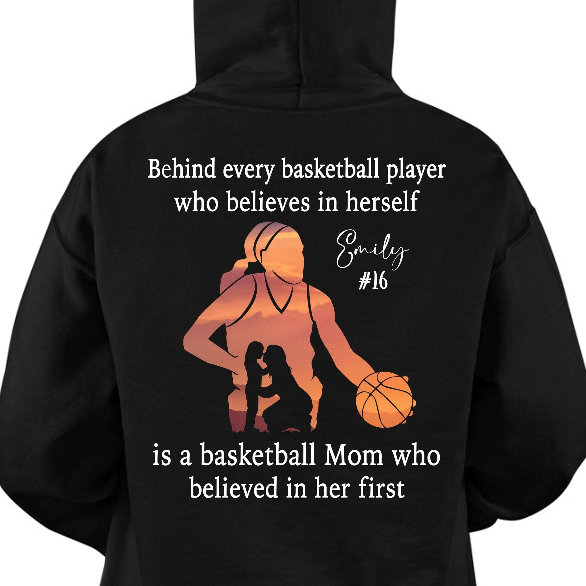 Behind Every Basketball Player Is A Mom/Dad That Believes Personalized Custom Basketball Shirts Backside C500 - Image 5
