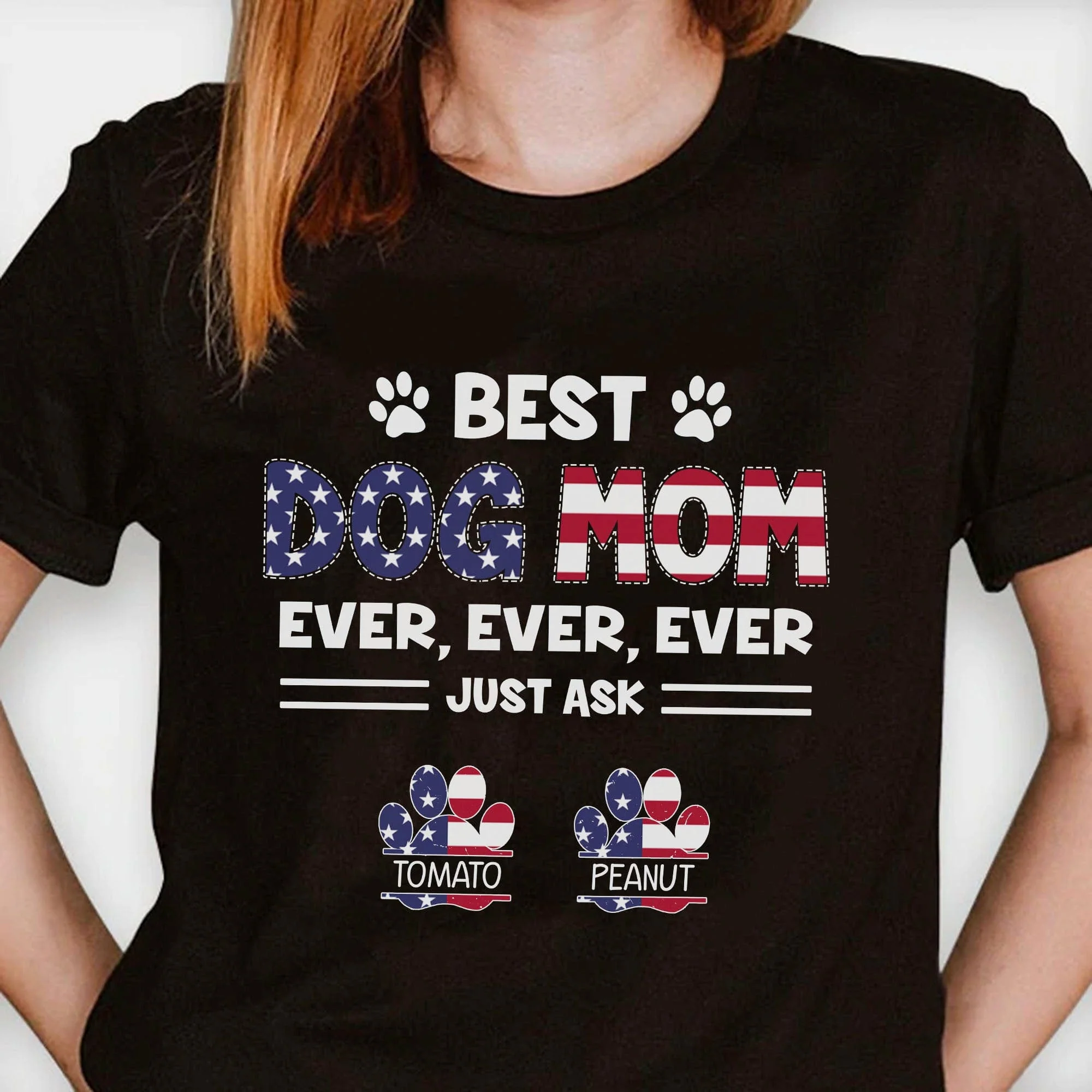 Best American Dog Dad Ever Personalized Custom Dog Shirt C384 - Image 4
