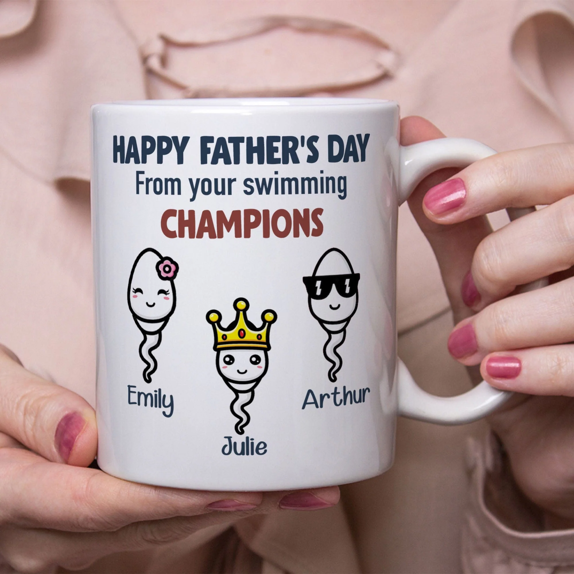 Best Sperm Donor Ever Personalized Custom Father's Day Mug C313 - Image 3