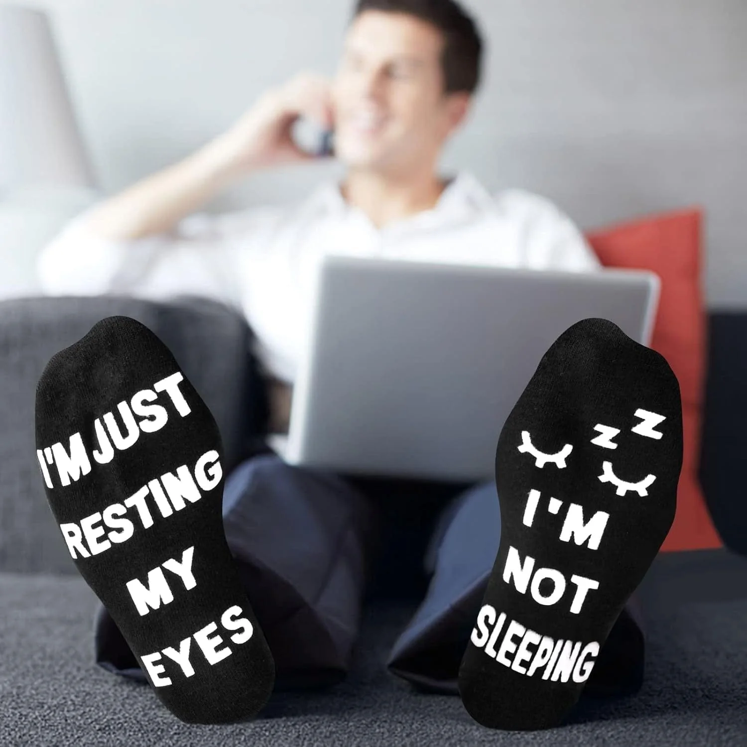 Birthday Gifts for Dad Fathers Day Dad Gifts from Daughter Son Wife, Mens Gifts Funny Socks Christmas Gifts for Men - Image 2