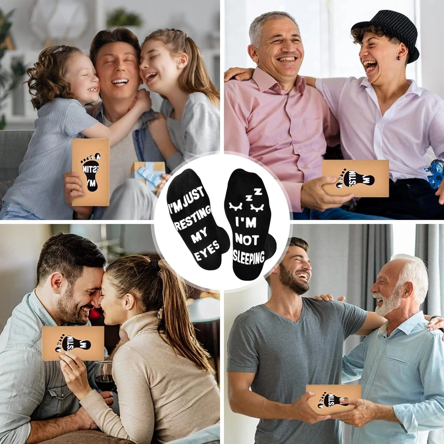 Birthday Gifts for Dad Fathers Day Dad Gifts from Daughter Son Wife, Mens Gifts Funny Socks Christmas Gifts for Men - Image 7