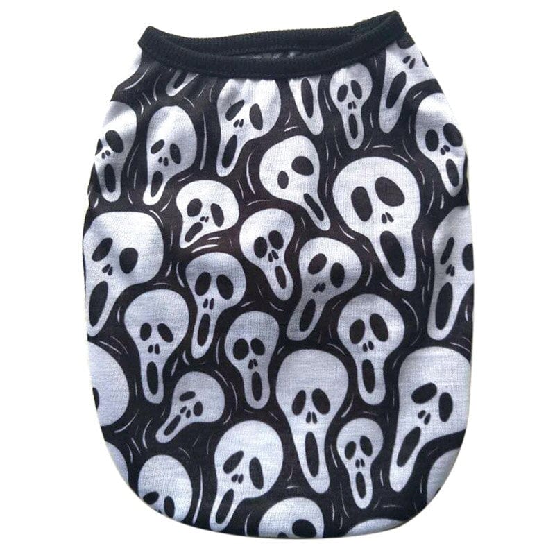 Breathable Cartoon Skull Vest Clothes For Dogs Cat - Image 11