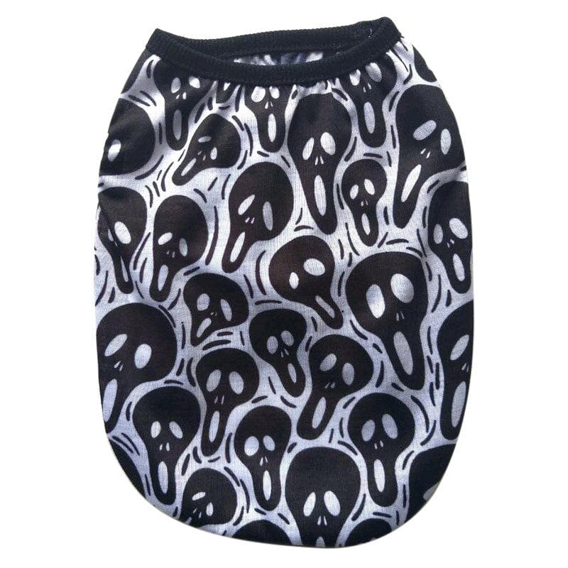 Breathable Cartoon Skull Vest Clothes For Dogs Cat - Image 13