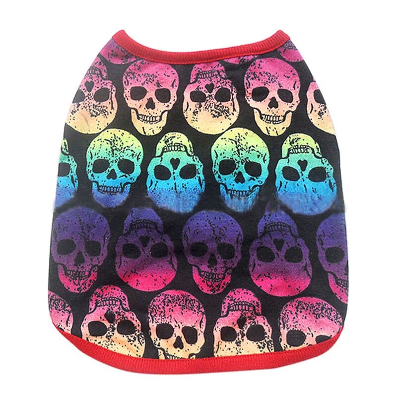 Breathable Cartoon Skull Vest Clothes For Dogs Cat - Image 17