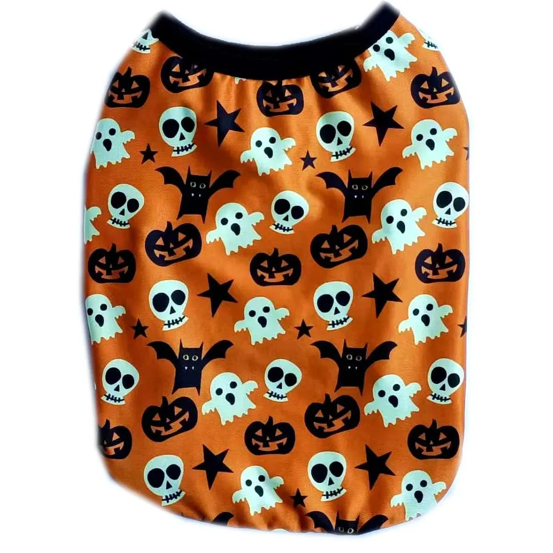 Breathable Cartoon Skull Vest Clothes For Dogs Cat - Image 3