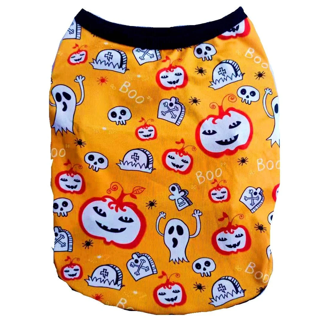 Breathable Cartoon Skull Vest Clothes For Dogs Cat - Image 6