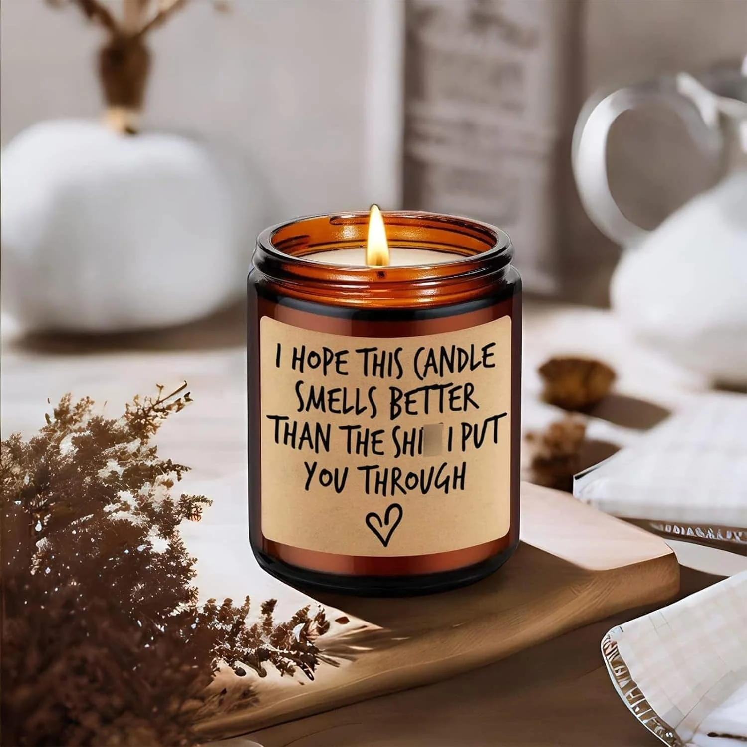 Candle, I'M Sorry, I Love You Gifts for Her Him, Gifts for Wife, Mom Gifts, Grandma Girlfriend Wife Birthday Gift Idea - Mothers Day Funny Gifts for Women Men Dad Husband Boyfriend - Image 6
