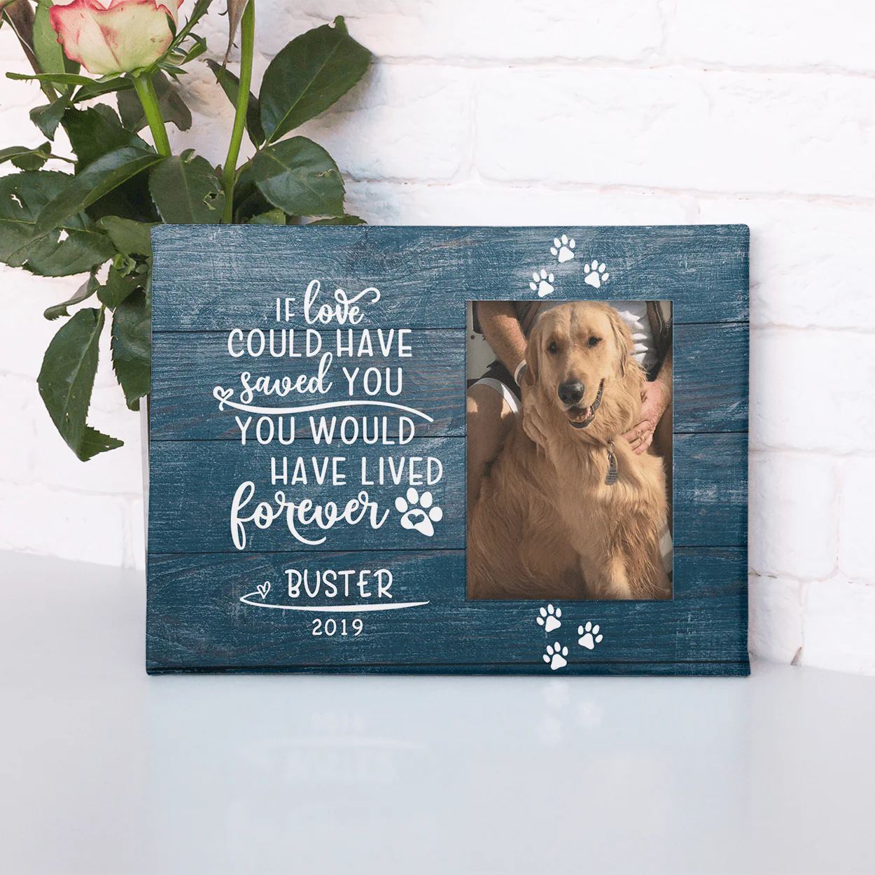 If Love Could Have Saved You Dog Print Canvas - Image 2