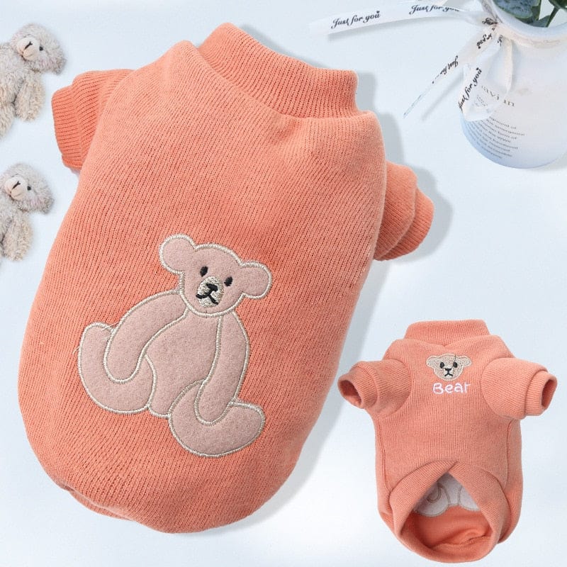 Cartoon Bear Dog Hoodies Cute Cotton Pet Dogs Clothes - Image 13