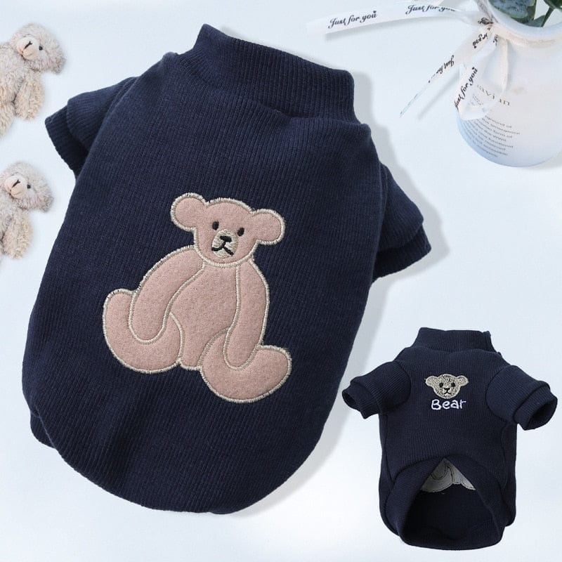 Cartoon Bear Dog Hoodies Cute Cotton Pet Dogs Clothes - Image 4