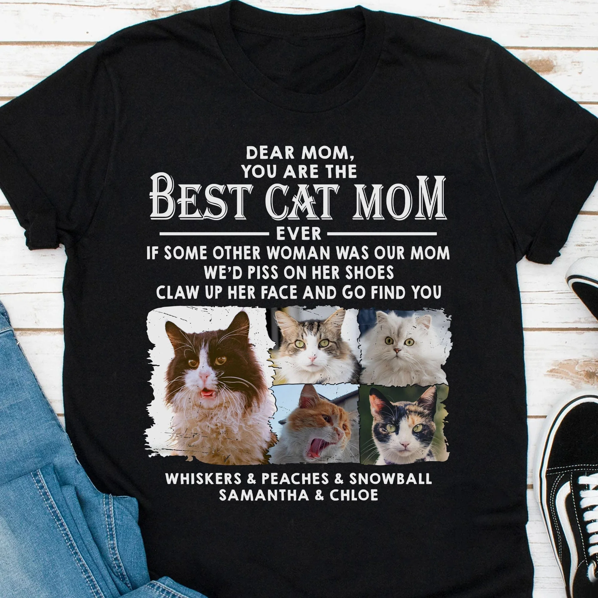 Cats Go Find You Personalized Custom Photo Cat Shirt C606 - Image 2
