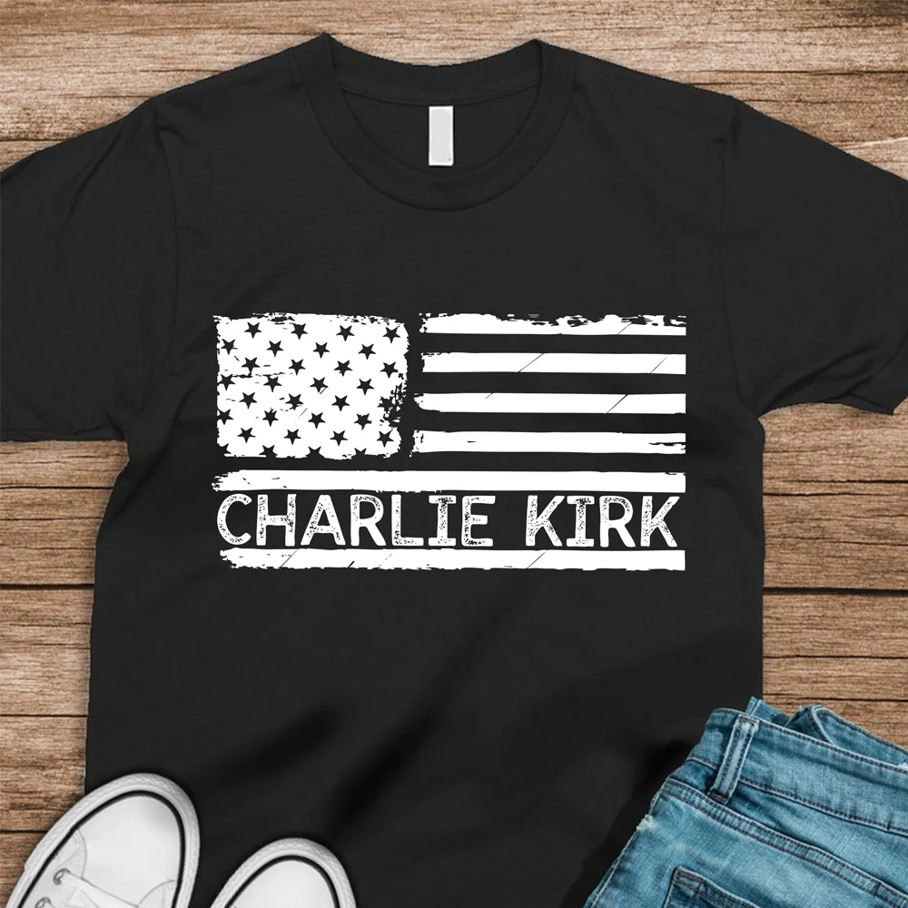 Charlie Kirk Memorial Dark Shirt HA75 644115 - Image 7