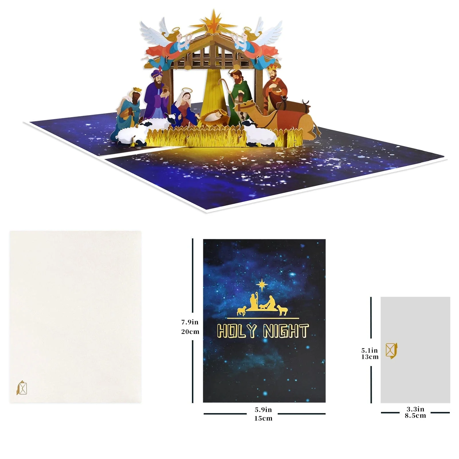 Christmas Card Pop Up 3D Greeting Card New Year - Image 11