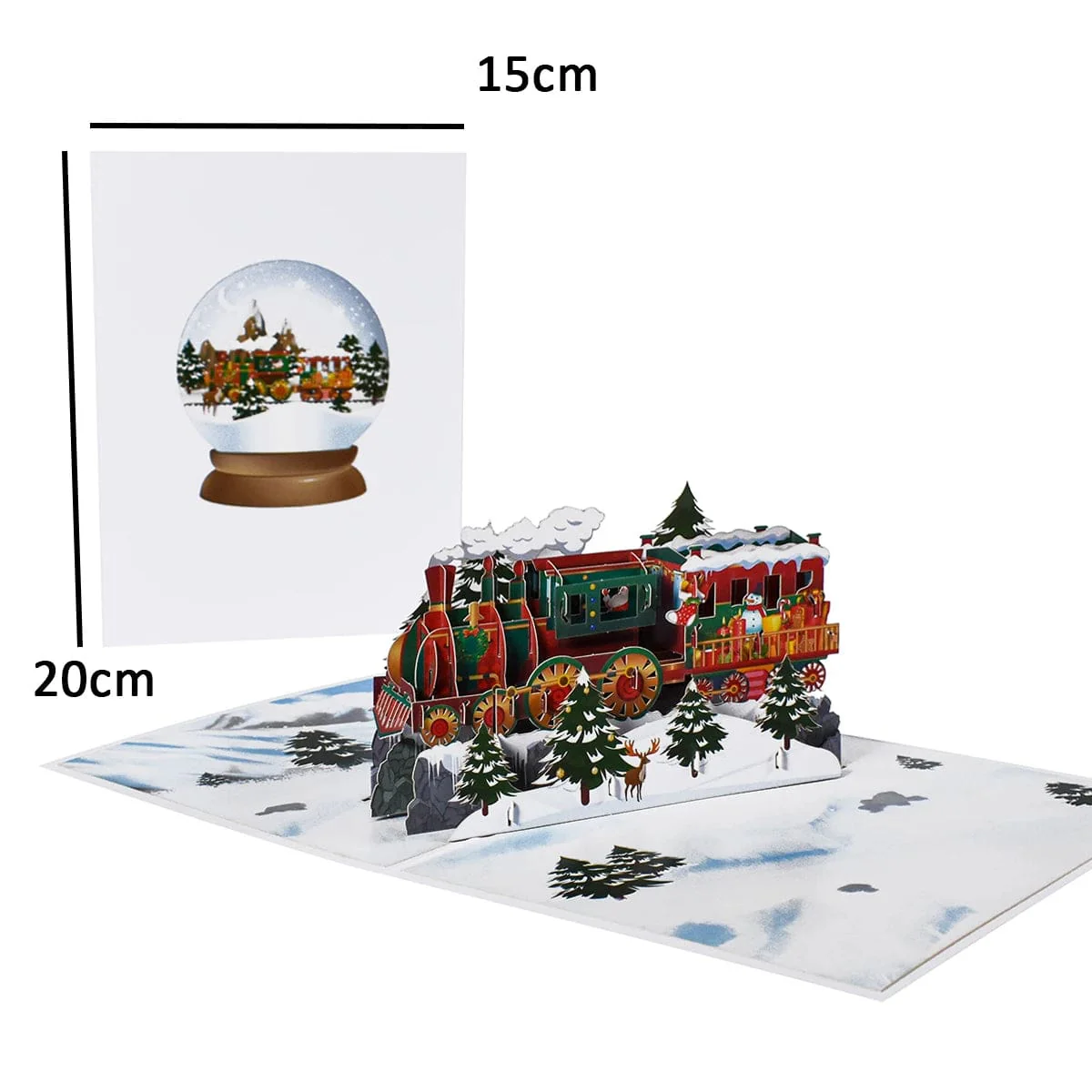 Christmas Card Pop Up 3D Greeting Card New Year - Image 12