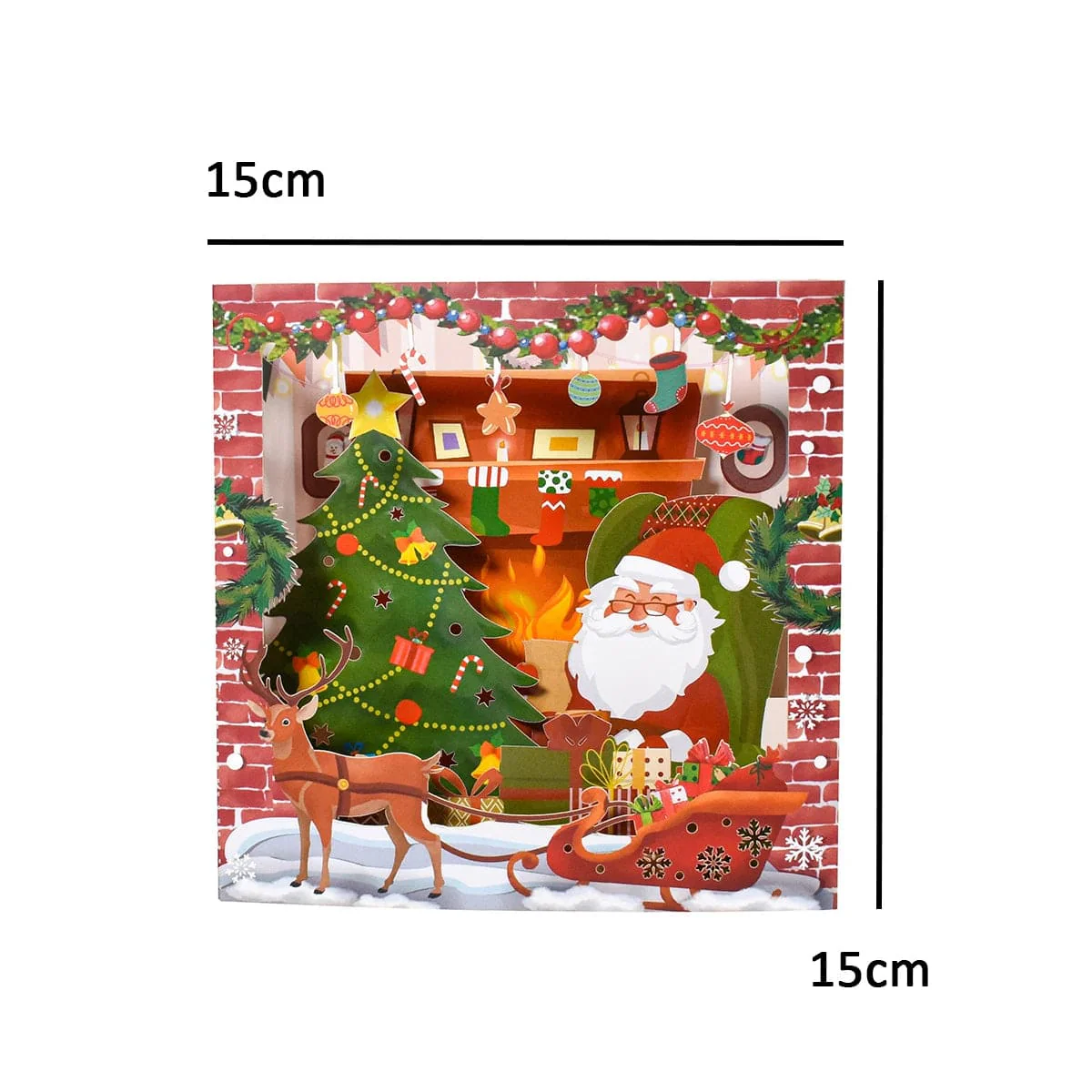 Christmas Card Pop Up 3D Greeting Card New Year - Image 15