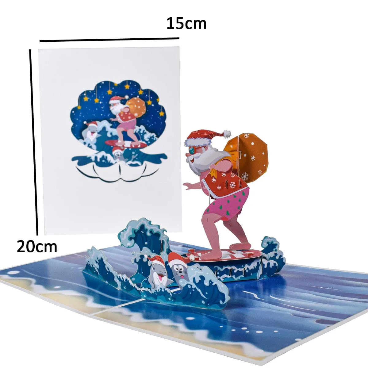 Christmas Card Pop Up 3D Greeting Card New Year - Image 17