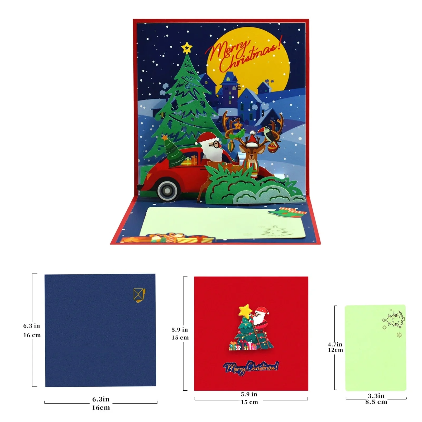 Christmas Card Pop Up 3D Greeting Card New Year - Image 19