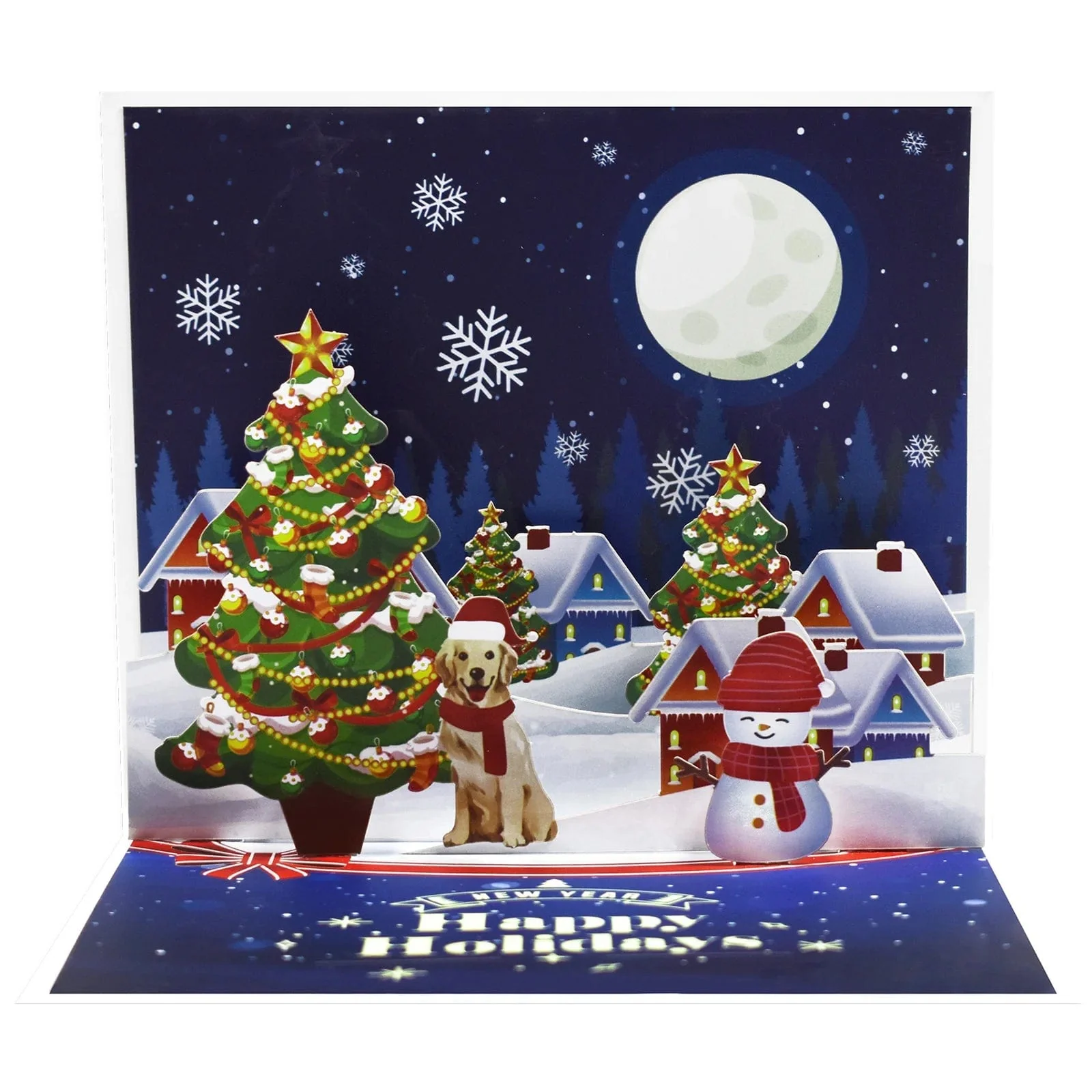 Christmas Card Pop Up 3D Greeting Card New Year - Image 2