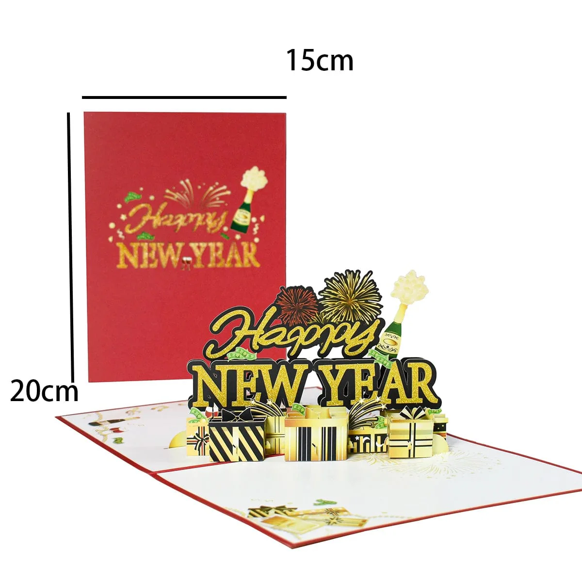 Christmas Card Pop Up 3D Greeting Card New Year - Image 28