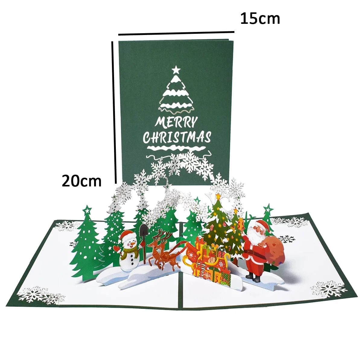 Christmas Card Pop Up 3D Greeting Card New Year - Image 30