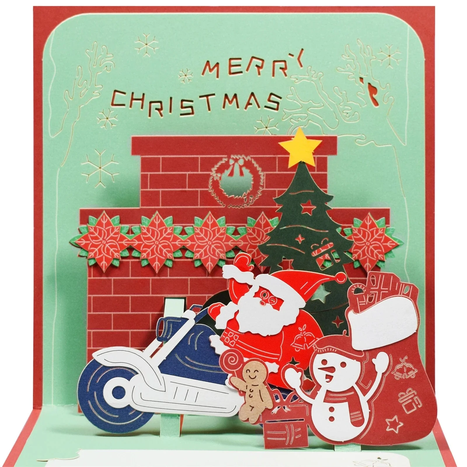 Christmas Card Pop Up 3D Greeting Card New Year - Image 6