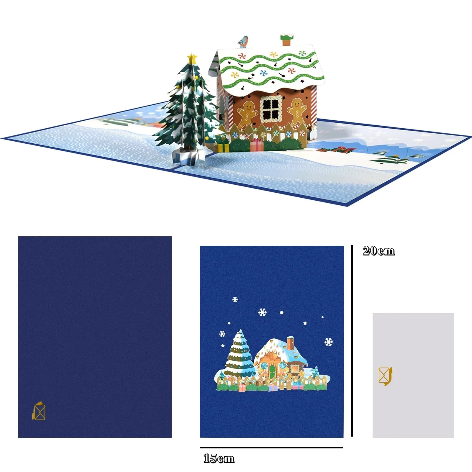 Christmas Card Pop Up 3D Greeting Card New Year - Image 8