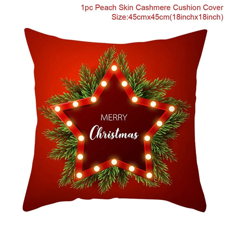 Christmas Cushion Cover Merry Christmas Decorations for Home 2023 - Image 45