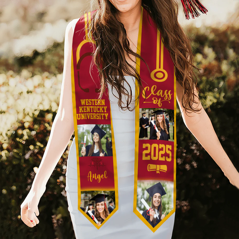 Class of 2026 Triangle Stoles For Graduation Day, Graduation Gift, Senior Gift LM32 893071 - Image 4